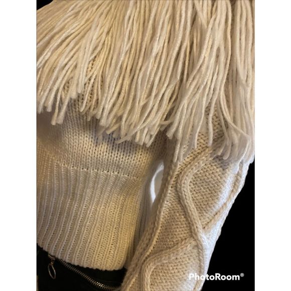 Vintage Willow Root Cropped Cowl Neck Sweater - Picture 4 of 11